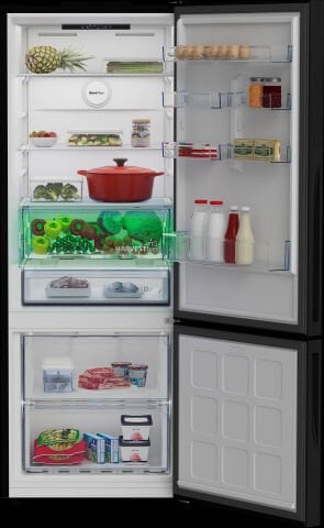 Beko 670475 IESC AI Siyah Cam Yapay Zeka Teknolojili No Frost Buzdolabı