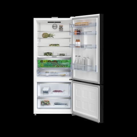 Beko 678551 EBC AI Fit Beyaz Cam Yapay Zeka Teknolojili No Frost Buzdolabı