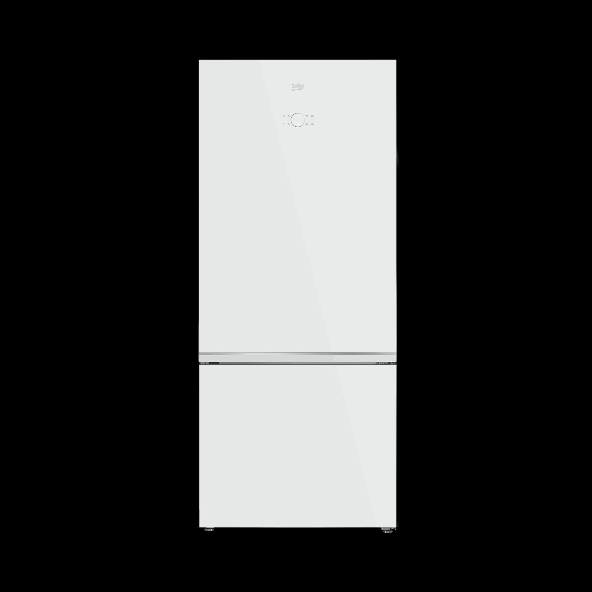 Beko 678551 EBC AI Fit Beyaz Cam Yapay Zeka Teknolojili No Frost Buzdolabı
