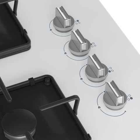 Beko BOCD K 6510 EB Gazlı Cam Tablalı Ocak