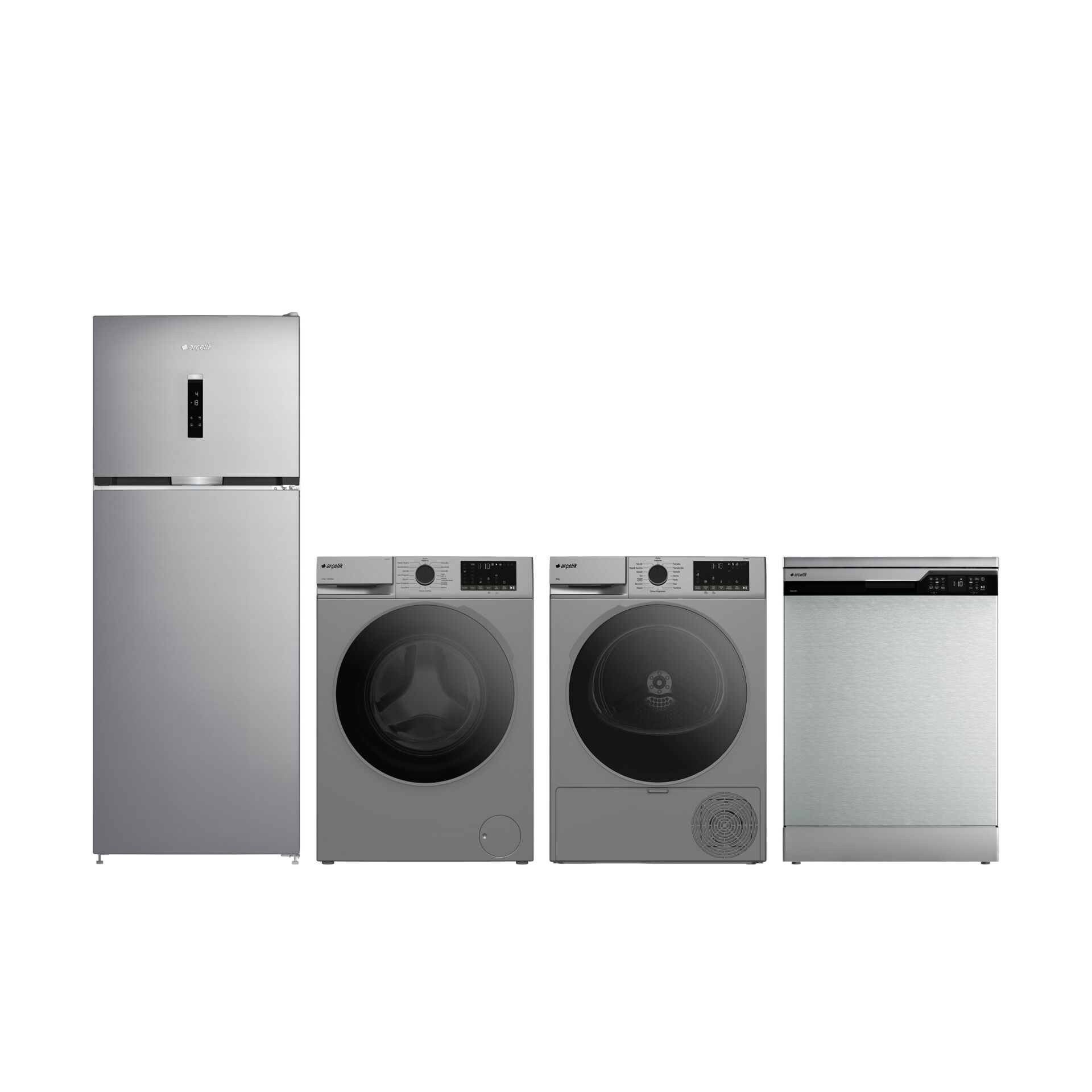 4'lü Beyaz Eşya Inox Çeyiz seti